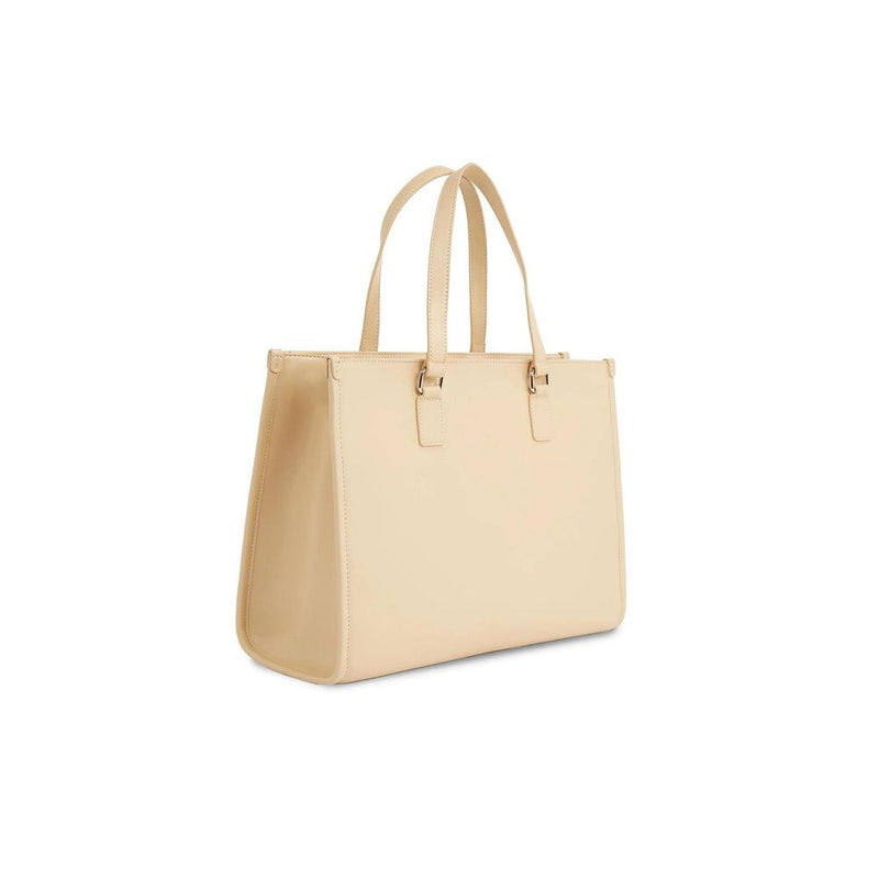 Tommy Hilfiger Beige Polyethylene Women's Handbag