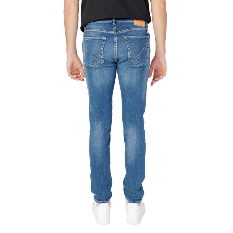 Gas Blue Cotton Jeans & Men's Pant