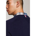 Tommy Hilfiger Blue Cotton Men's Sweater