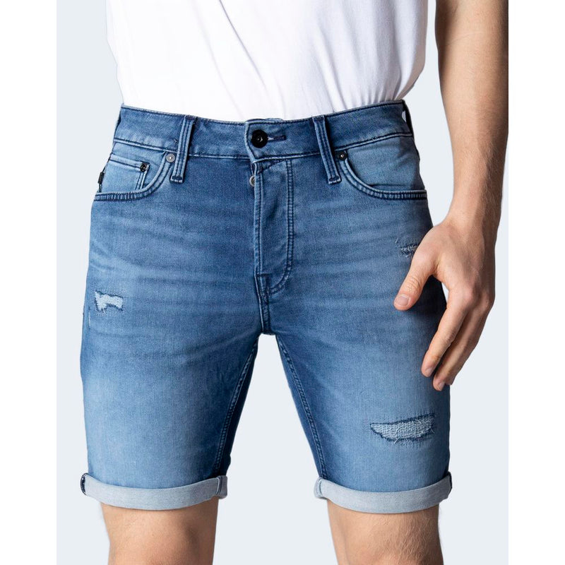 Jack Jones Blue Cotton Men's Short