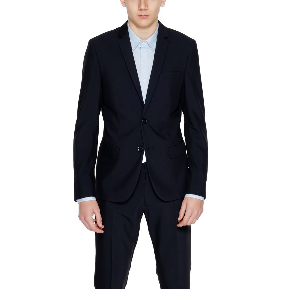 Antony Morato Black Polyester Men's Suit