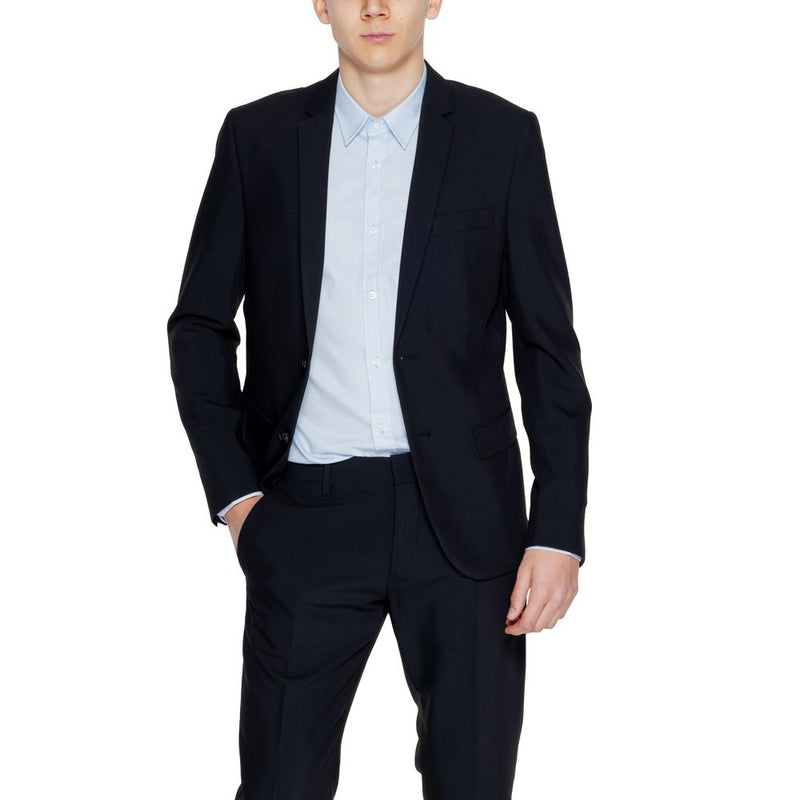 Antony Morato Black Polyester Men's Suit