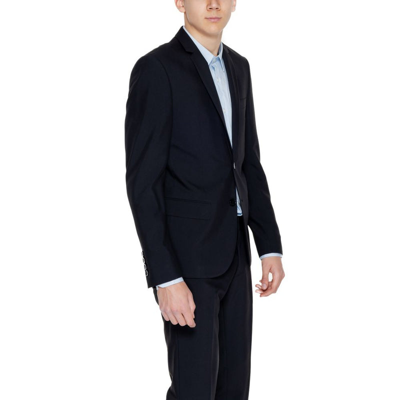 Antony Morato Black Polyester Men's Suit