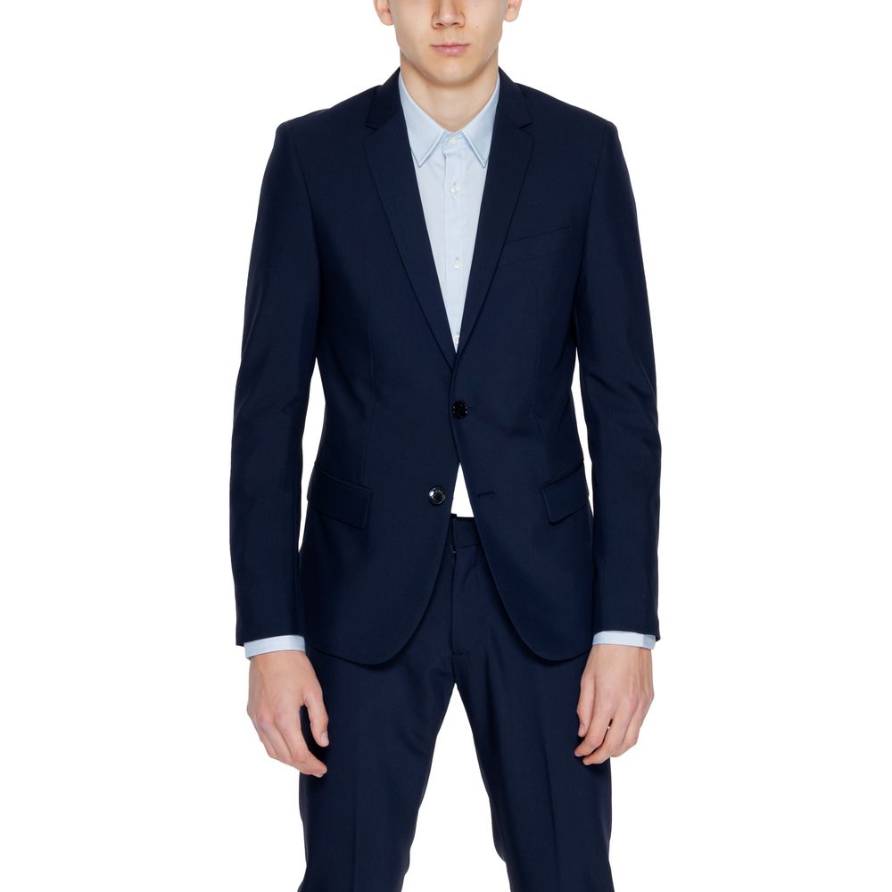 Antony Morato Blue Polyester Men's Suit