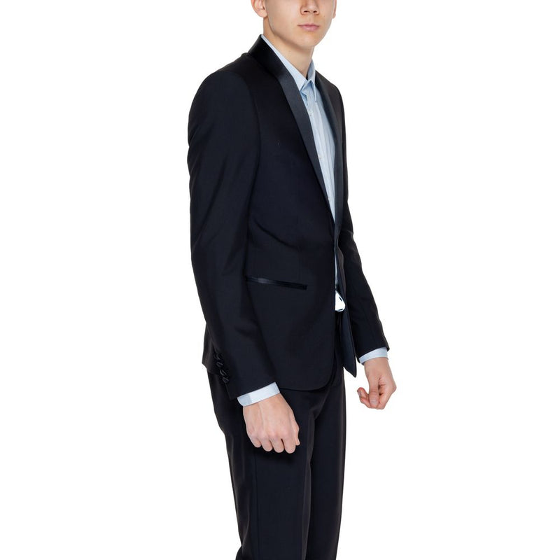 Antony Morato Black Polyester Men's Suit