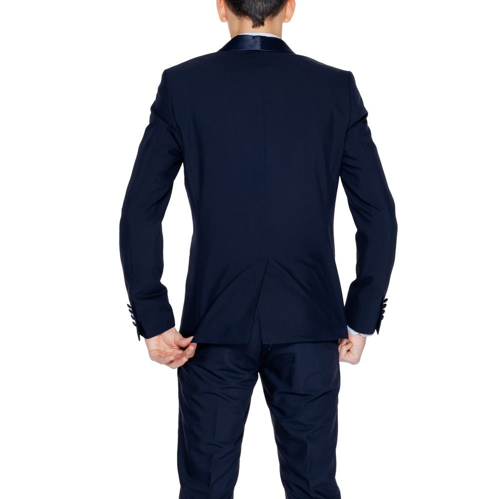 Antony Morato Blue Polyester Men's Suit