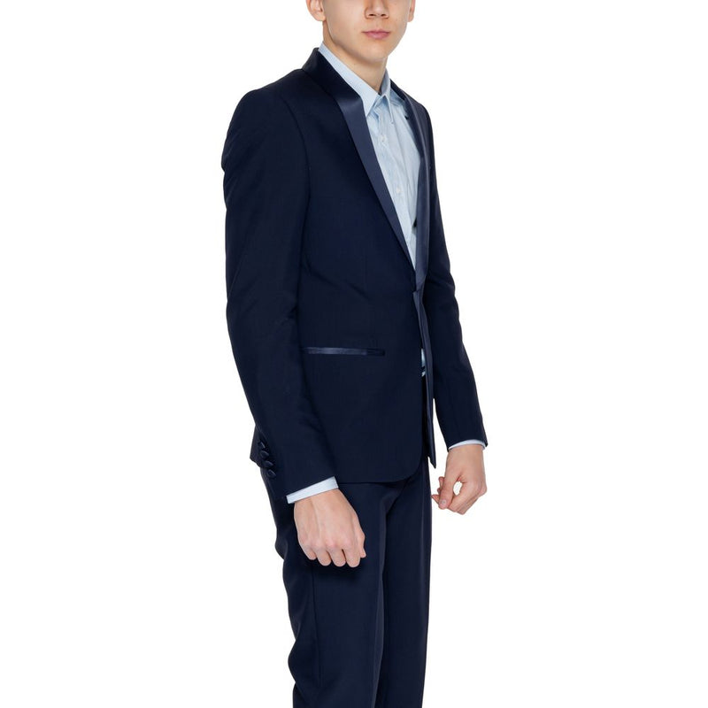 Antony Morato Blue Polyester Men's Suit