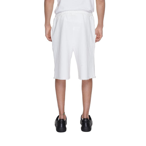 Underclub White Cotton Men's Short