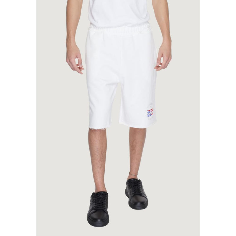 Underclub White Cotton Men's Short