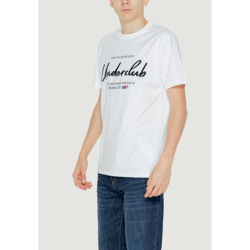 Underclub White Cotton Men's T-Shirt