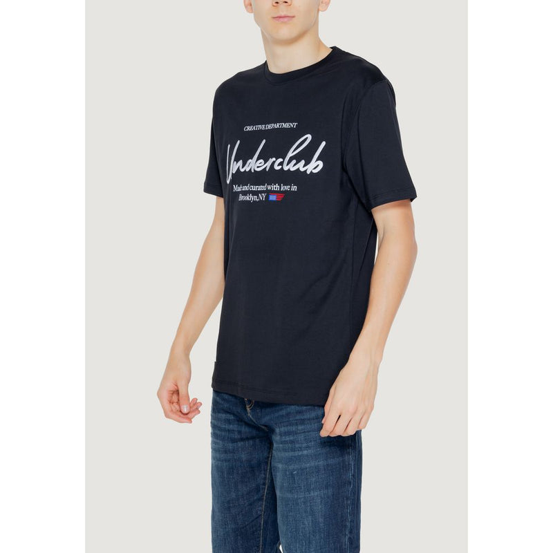 Underclub Black Cotton Men's T-Shirt