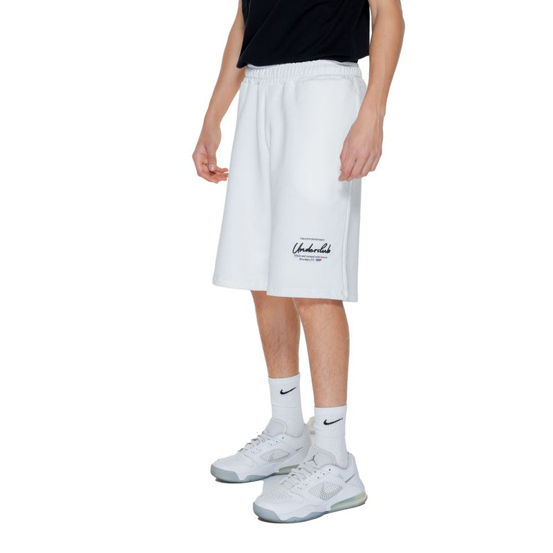 Underclub White Cotton Men's Short