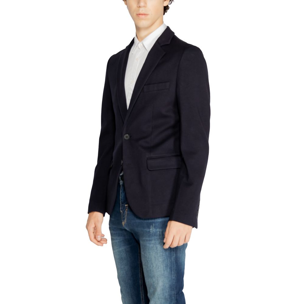 Antony Morato Blue Viscose Men's Suit