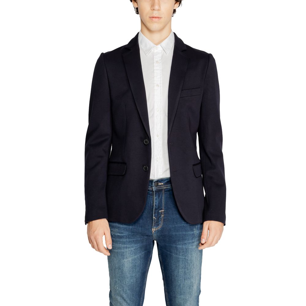 Antony Morato Blue Viscose Men's Suit