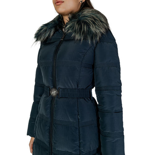 Guess Black Polyester Jackets & Women's Coat