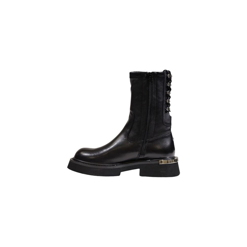 Cult Black Leather Women's Boot