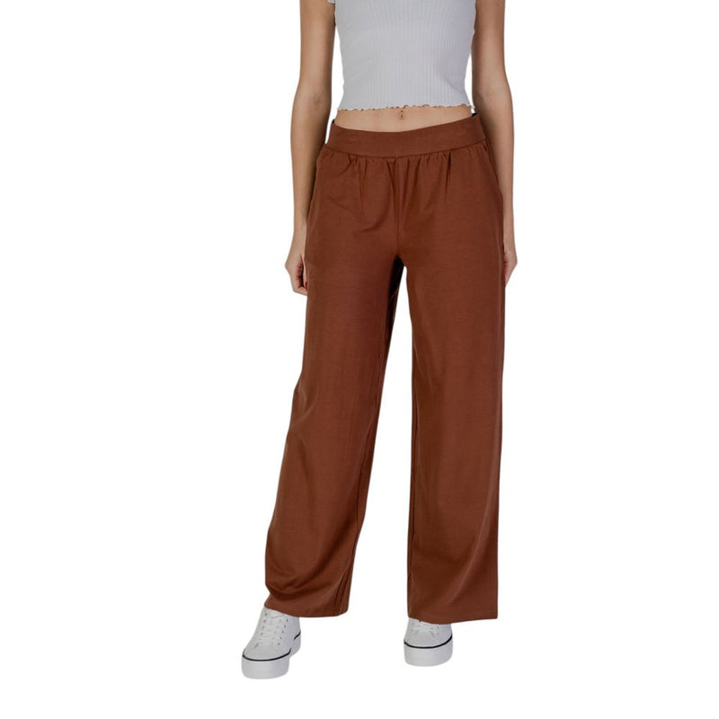 B.Young Brown Cotton Jeans & Women's Pant