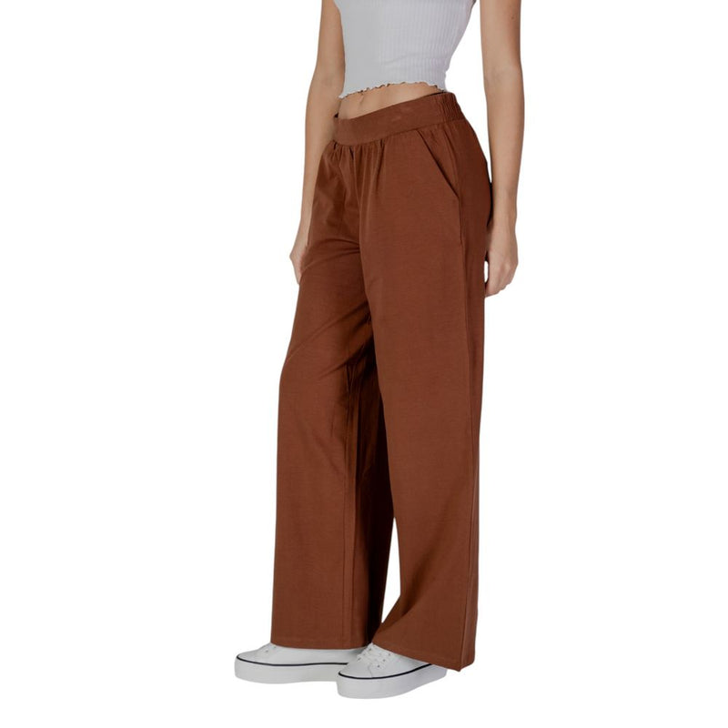 B.Young Brown Cotton Jeans & Women's Pant