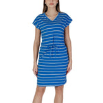 B.Young Blue Cotton Women's Dress