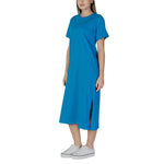 B.Young Blue Cotton Women's Dress