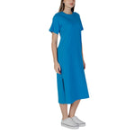 B.Young Blue Cotton Women's Dress