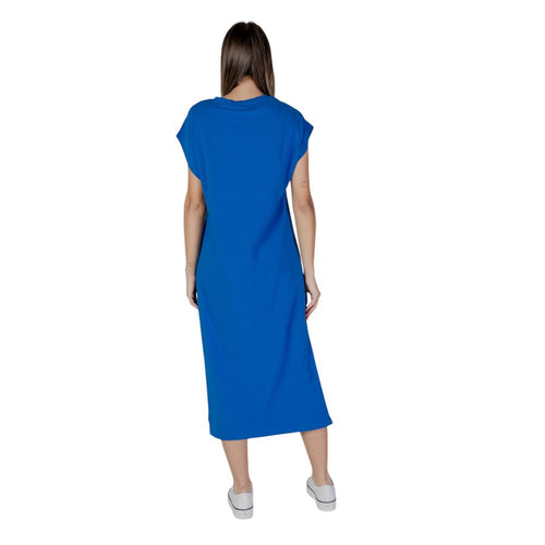 B.Young Blue Cotton Women's Dress