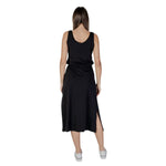 B.Young Black Cotton Women's Dress