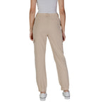 B.Young Beige Polyester Jeans & Women's Pant