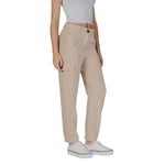 B.Young Beige Polyester Jeans & Women's Pant