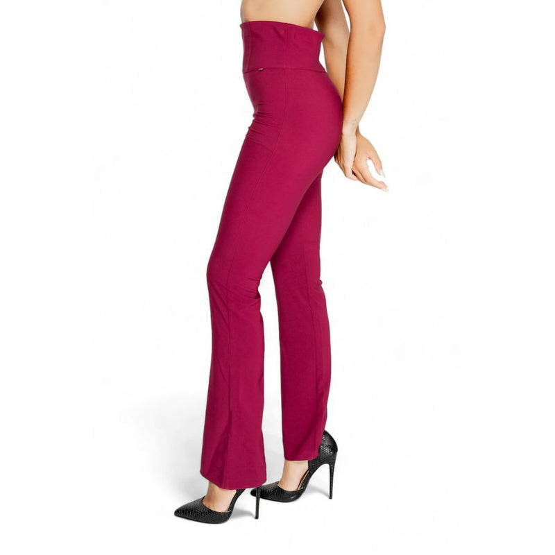 Rinascimento Bordeaux Polyester Jeans & Women's Pant