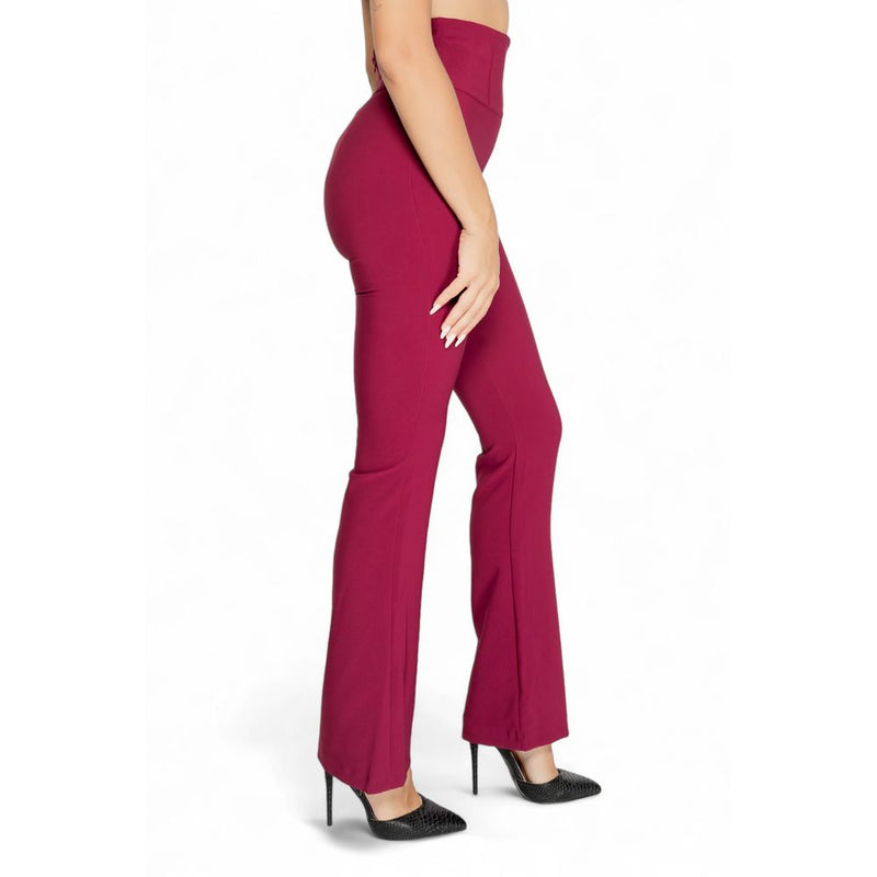 Rinascimento Bordeaux Polyester Jeans & Women's Pant