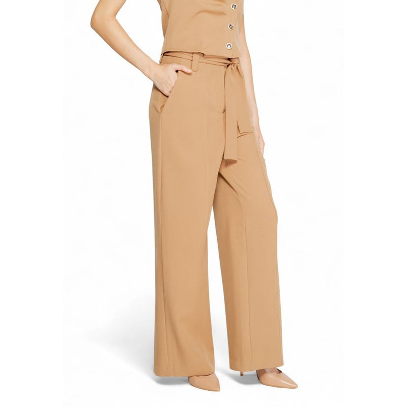 Rinascimento Beige Polyester Jeans & Women's Pant