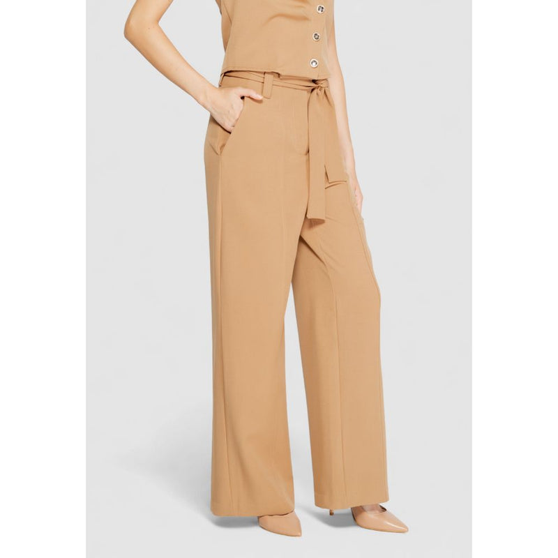 Rinascimento Beige Polyester Jeans & Women's Pant