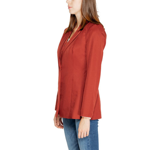 Vero Moda Red Polyester Suits & Women's Blazer