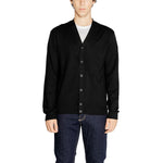 Hamaki-Ho Black Viscose Men's Cardigan