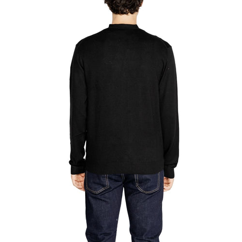 Hamaki-Ho Black Viscose Men's Cardigan