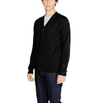 Hamaki-Ho Black Viscose Men's Cardigan