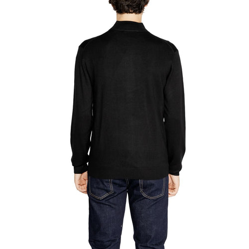 Hamaki-Ho Black Viscose Men's Cardigan