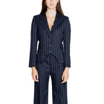 Rinascimento Blue Polyester Suits & Women's Blazer