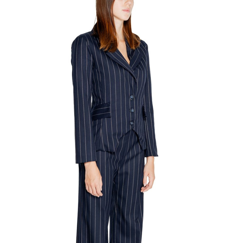 Rinascimento Blue Polyester Suits & Women's Blazer