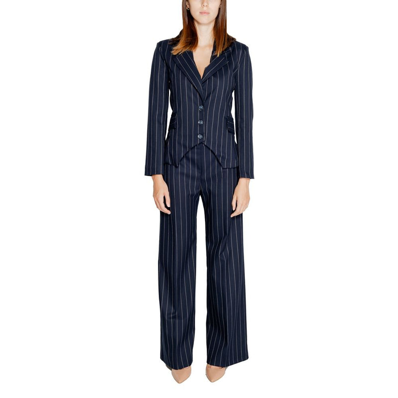 Rinascimento Blue Polyester Suits & Women's Blazer