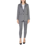 ICHI Black Polyester Suits & Women's Blazer