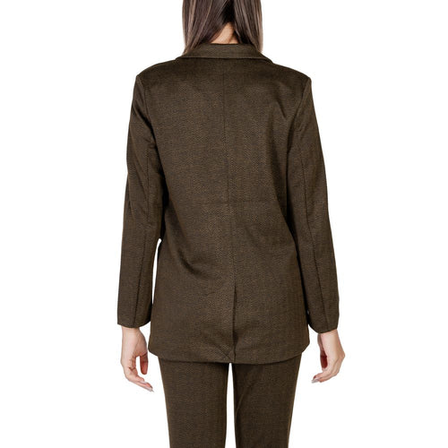 ICHI Green Polyester Suits & Women's Blazer