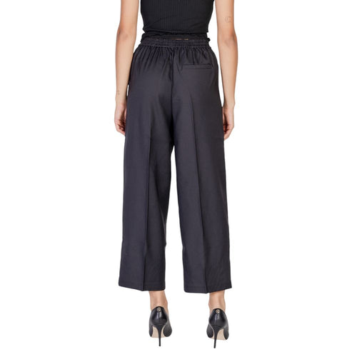 ICHI Black Polyester Jeans & Women's Pant