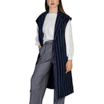 ICHI Blue Polyester Jackets & Women's Coat