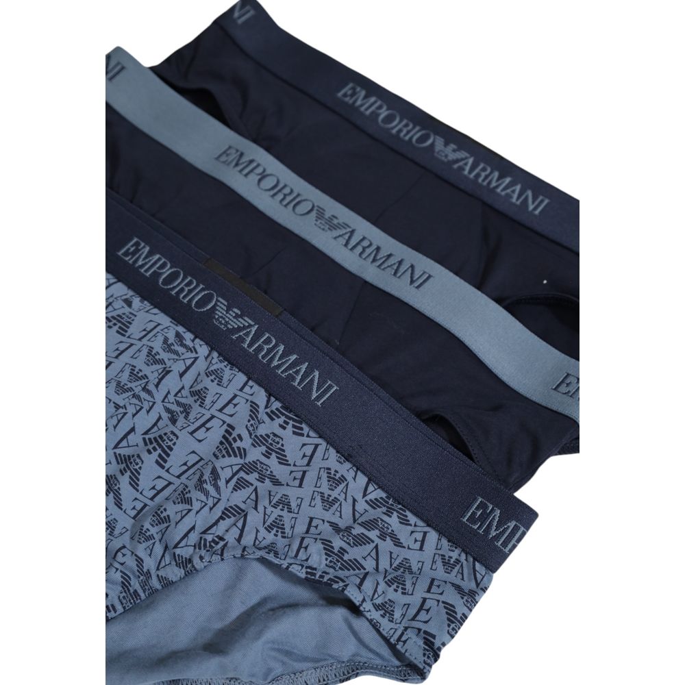 Emporio Armani Underwear Blue Polyester Men's Underwear