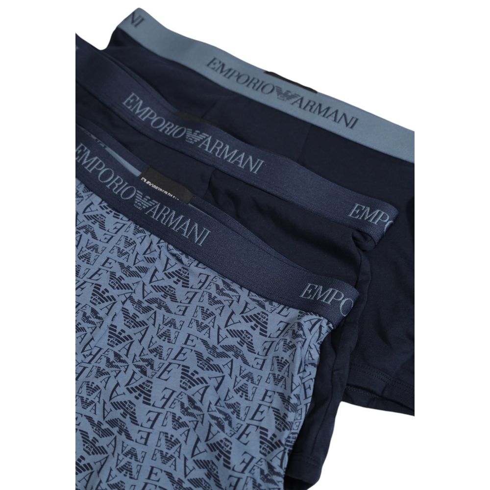 Emporio Armani Underwear Blue Polyester Men's Underwear