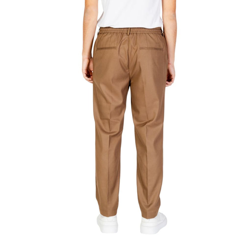 Hamaki-Ho Beige Polyester Jeans & Men's Pant