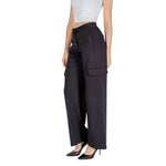 ICHI Black Polyester Jeans & Women's Pant