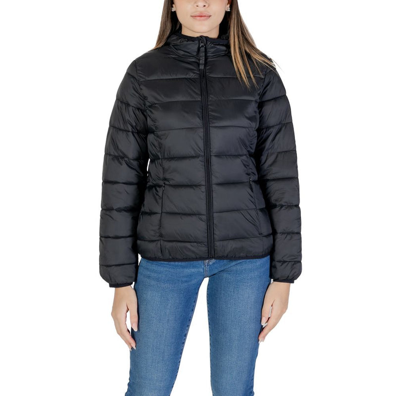 B.Young Black Nylon Jackets & Women's Coat